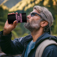 Awesome Like My Daughters 4 in 1 Can Cooler Tumbler Funny Girl Dad Fathers Day