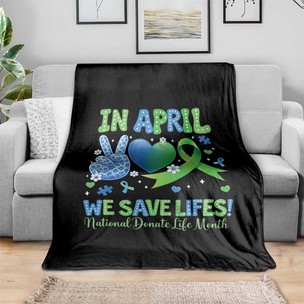 Donate Life Month Throw Blanket In April We Save Lives Organ Donation