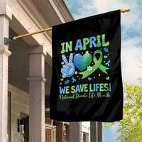 Donate Life Month Garden Flag In April We Save Lives Organ Donation