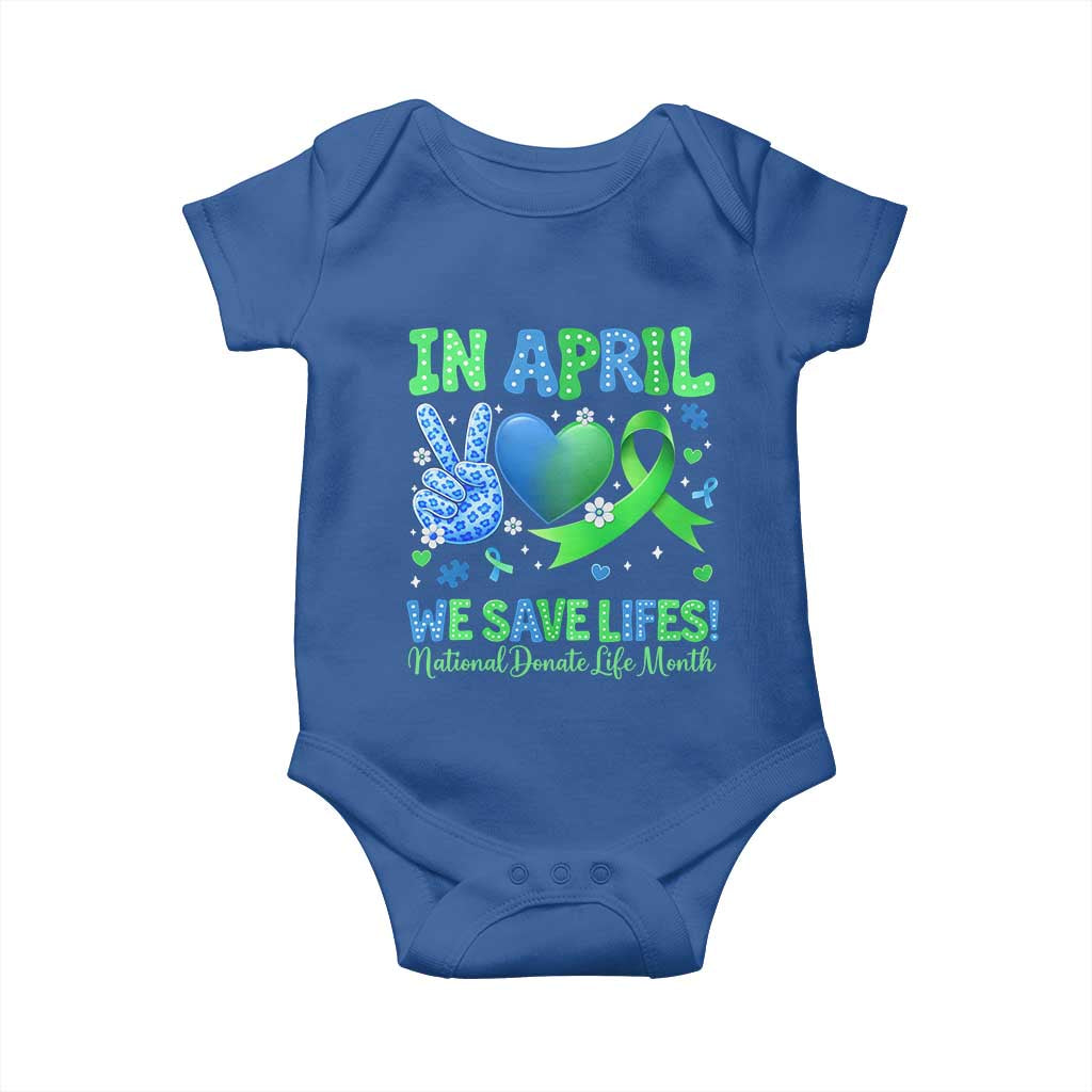 Donate Life Month Baby Onesie In April We Save Lives Organ Donation