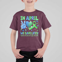 Donate Life Month T Shirt For Kid In April We Save Lives Organ Donation