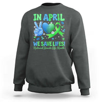 Donate Life Month Sweatshirt In April We Save Lives Organ Donation