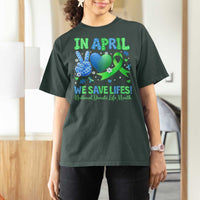 Donate Life Month T Shirt For Women In April We Save Lives Organ Donation