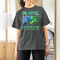 Donate Life Month T Shirt For Women In April We Save Lives Organ Donation