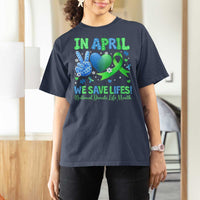 Donate Life Month T Shirt For Women In April We Save Lives Organ Donation