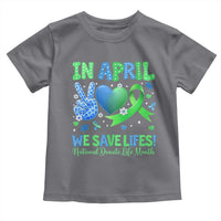 Donate Life Month Toddler T Shirt In April We Save Lives Organ Donation