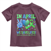 Donate Life Month Toddler T Shirt In April We Save Lives Organ Donation