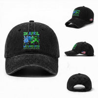 Donate Life Month Washed Cotton Baseball Cap In April We Save Lives Organ Donation