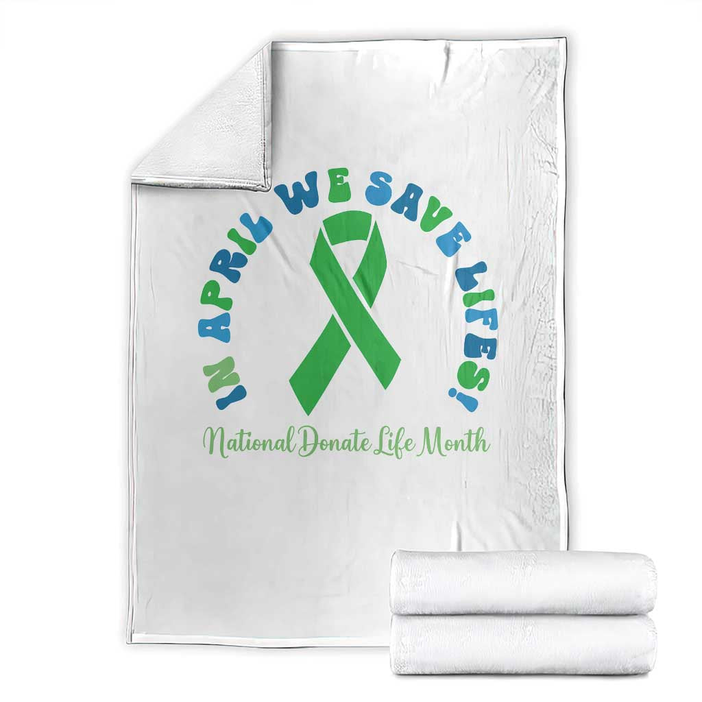 National Donate Life Month Throw Blanket Green Ribbon Organ Donation In April We Save Lives