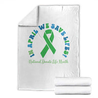 National Donate Life Month Throw Blanket Green Ribbon Organ Donation In April We Save Lives
