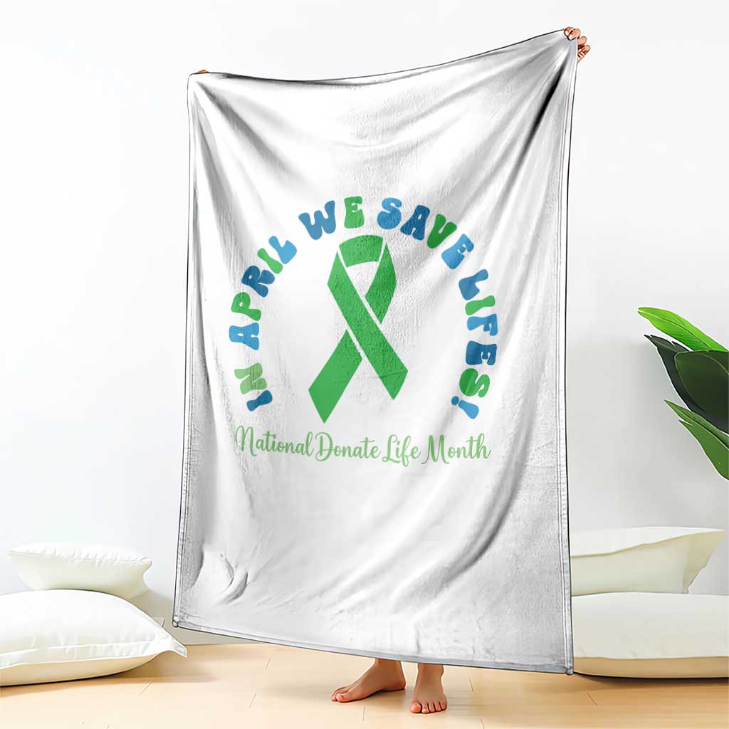 National Donate Life Month Throw Blanket Green Ribbon Organ Donation In April We Save Lives