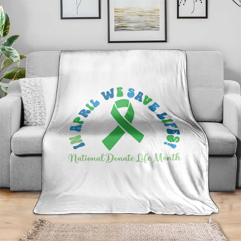 National Donate Life Month Throw Blanket Green Ribbon Organ Donation In April We Save Lives