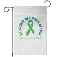 National Donate Life Month Garden Flag Green Ribbon Organ Donation In April We Save Lives