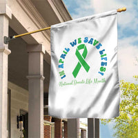 National Donate Life Month Garden Flag Green Ribbon Organ Donation In April We Save Lives