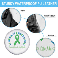 National Donate Life Month Spare Tire Cover Green Ribbon Organ Donation In April We Save Lives