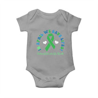 National Donate Life Month Baby Onesie Green Ribbon Organ Donation In April We Save Lives