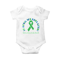 National Donate Life Month Baby Onesie Green Ribbon Organ Donation In April We Save Lives