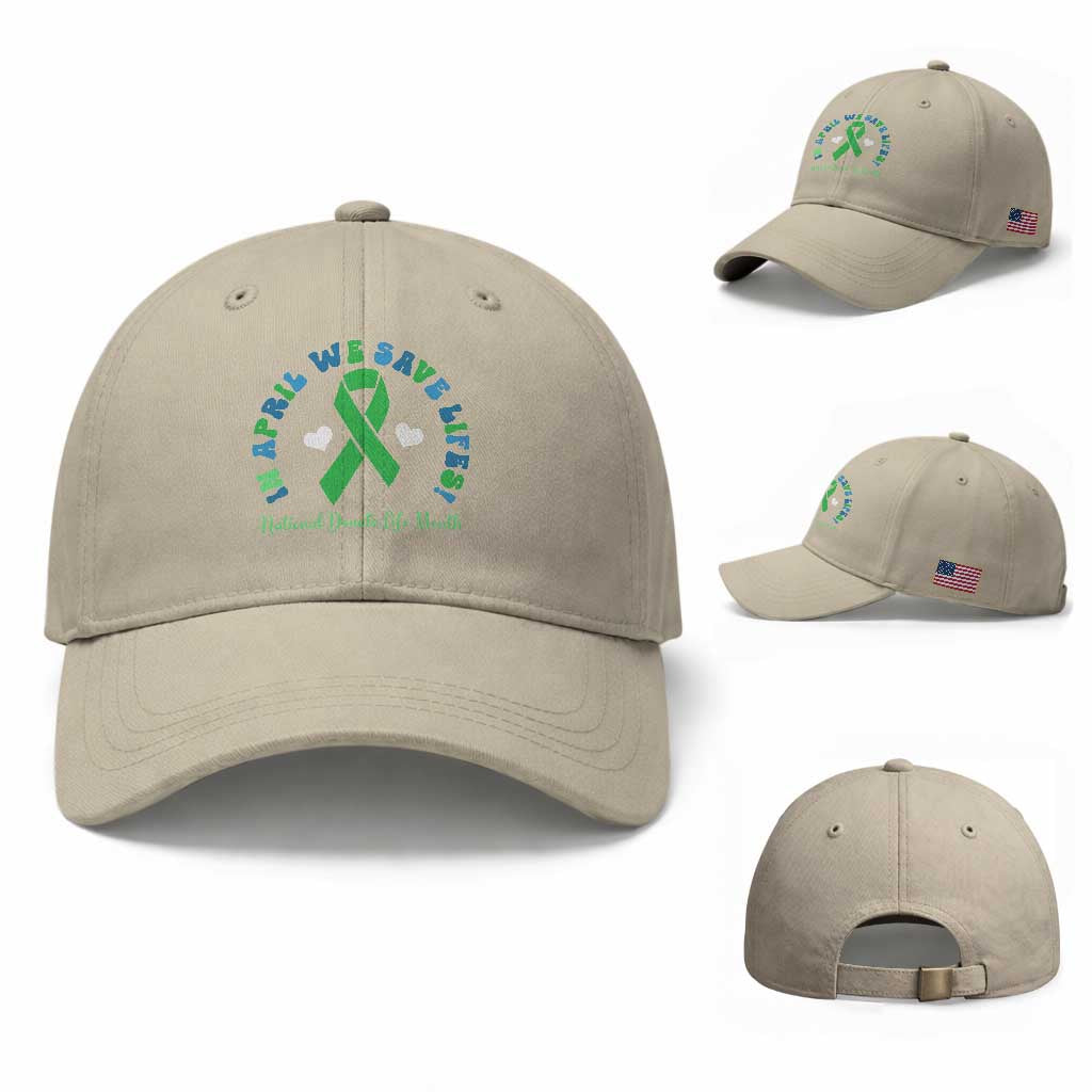 National Donate Life Month Baseball Cap Green Ribbon Organ Donation In April We Save Lives
