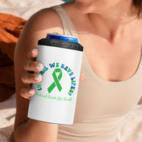 National Donate Life Month 4 in 1 Can Cooler Tumbler Green Ribbon Organ Donation In April We Save Lives