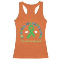 National Donate Life Month Racerback Tank Top Green Ribbon Organ Donation In April We Save Lives
