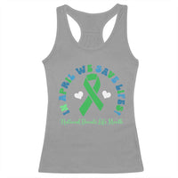 National Donate Life Month Racerback Tank Top Green Ribbon Organ Donation In April We Save Lives