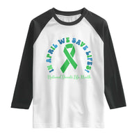 National Donate Life Month Raglan Shirt Green Ribbon Organ Donation In April We Save Lives