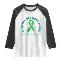 National Donate Life Month Raglan Shirt Green Ribbon Organ Donation In April We Save Lives