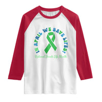 National Donate Life Month Raglan Shirt Green Ribbon Organ Donation In April We Save Lives