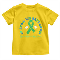 National Donate Life Month Toddler T Shirt Green Ribbon Organ Donation In April We Save Lives