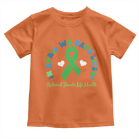 National Donate Life Month Toddler T Shirt Green Ribbon Organ Donation In April We Save Lives