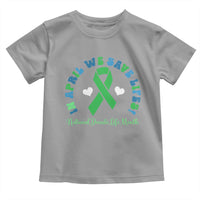 National Donate Life Month Toddler T Shirt Green Ribbon Organ Donation In April We Save Lives