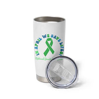 National Donate Life Month Tumbler Cup Green Ribbon Organ Donation In April We Save Lives