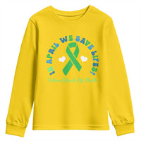 National Donate Life Month Youth Sweatshirt Green Ribbon Organ Donation In April We Save Lives