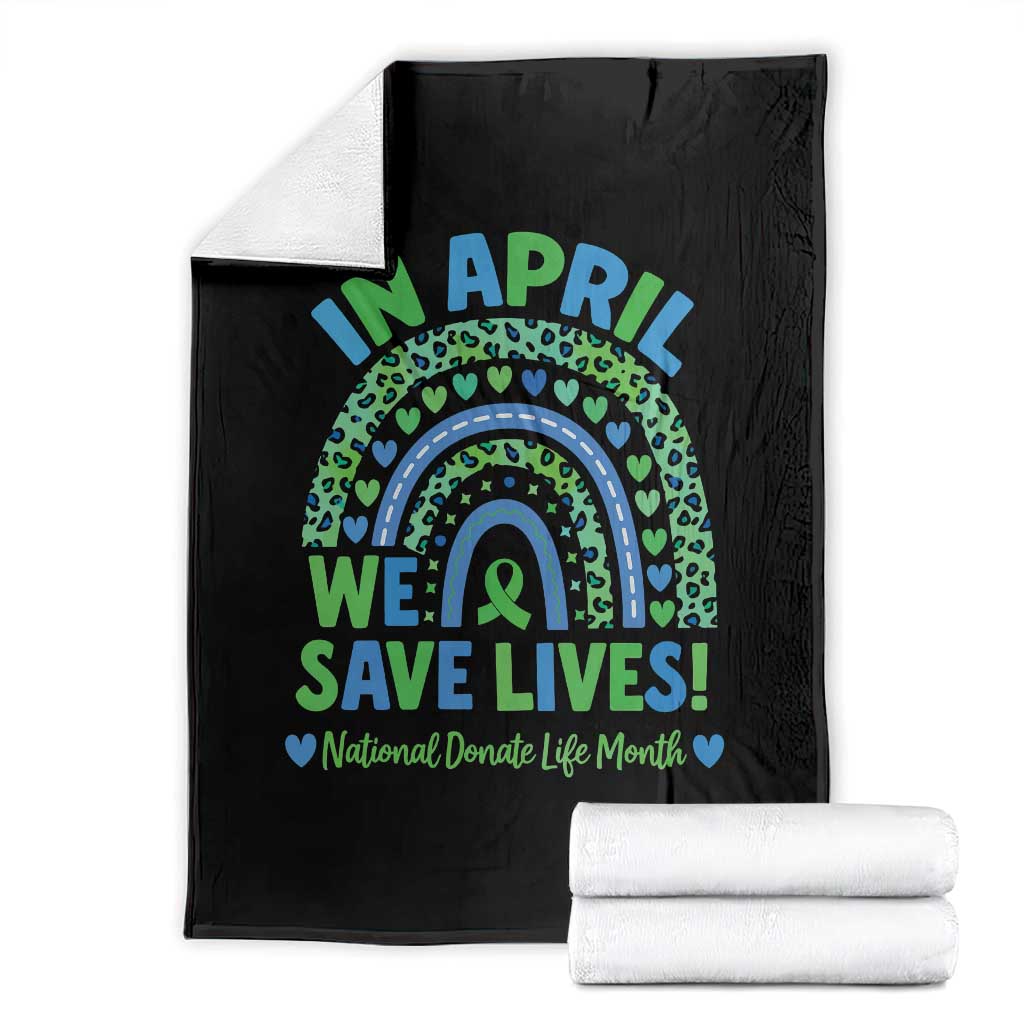 National Donate Life Month Throw Blanket In April We Save Lives Organ Donation Support Green Ribbon