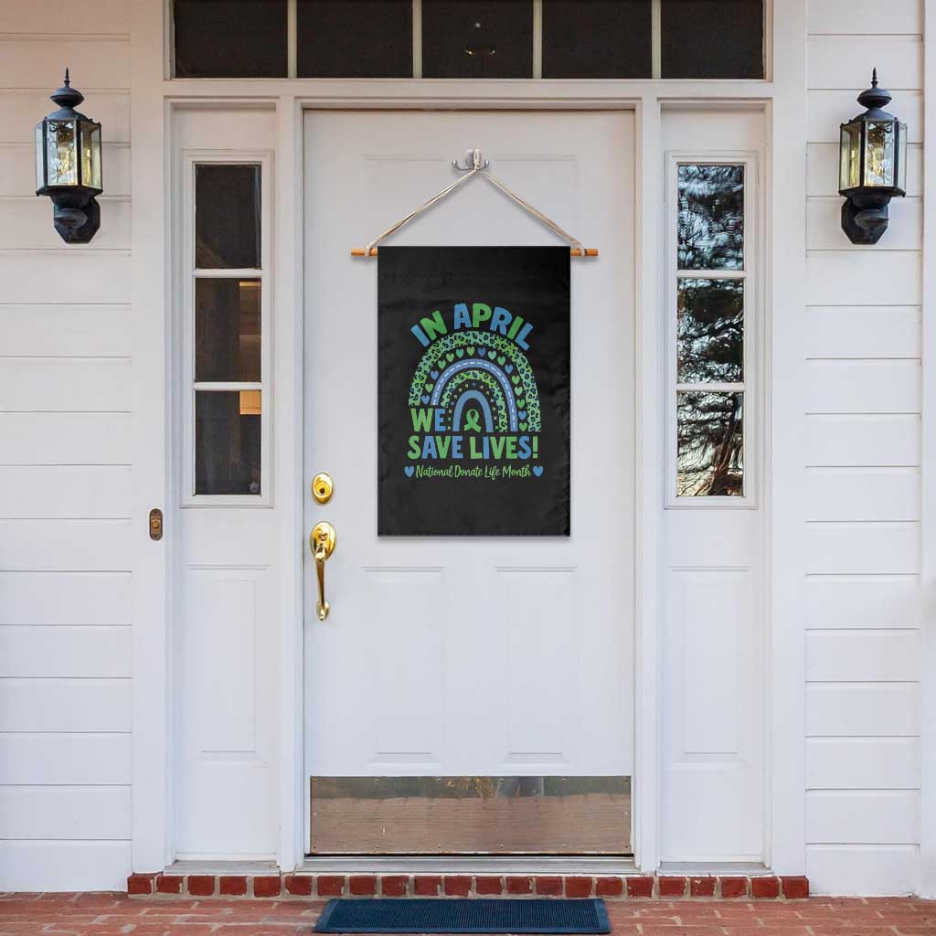 National Donate Life Month Garden Flag In April We Save Lives Organ Donation Support Green Ribbon