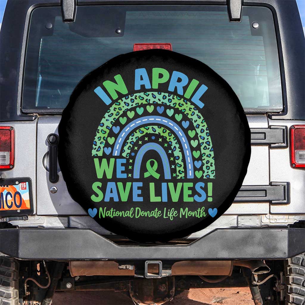National Donate Life Month Spare Tire Cover In April We Save Lives Organ Donation Support Green Ribbon