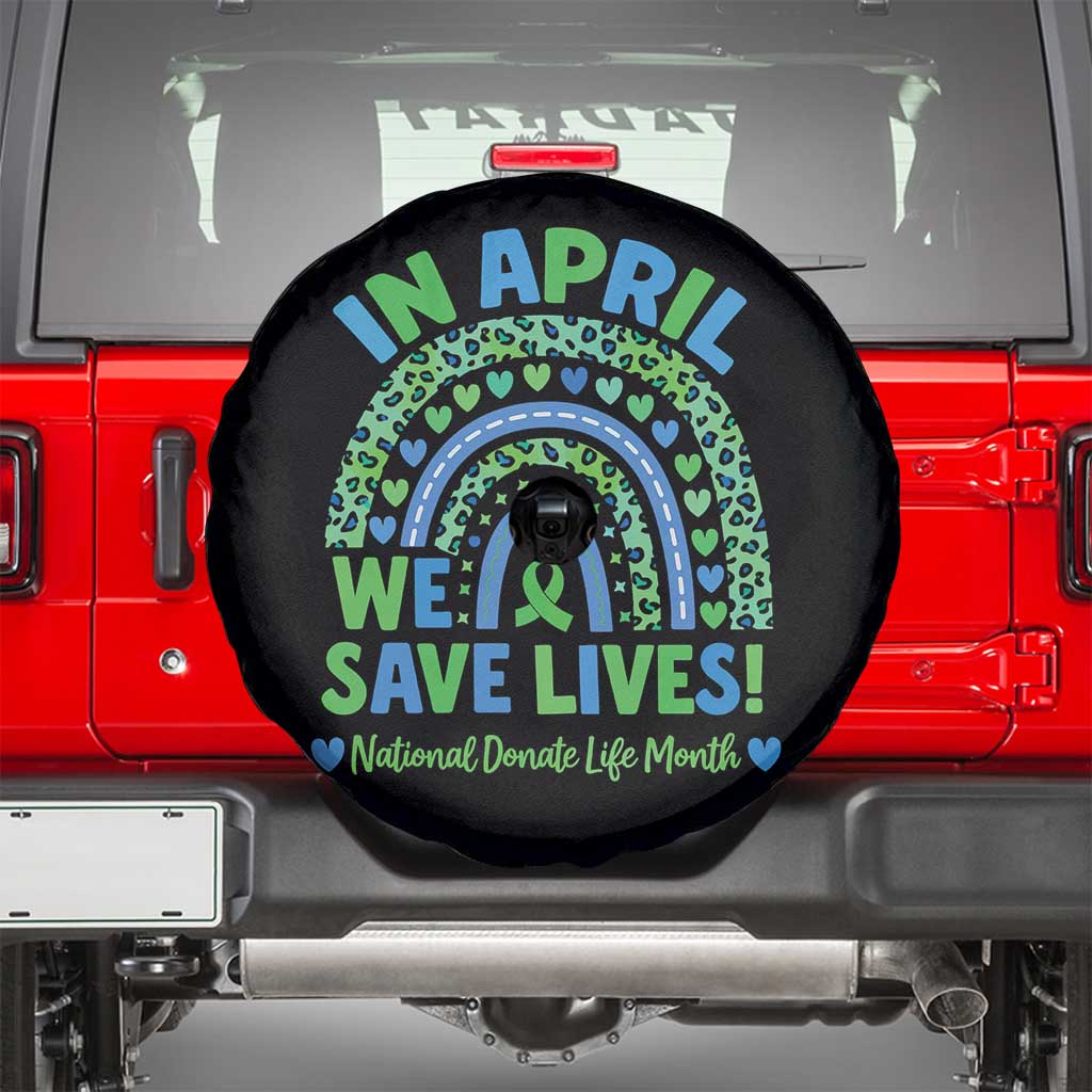 National Donate Life Month Spare Tire Cover In April We Save Lives Organ Donation Support Green Ribbon