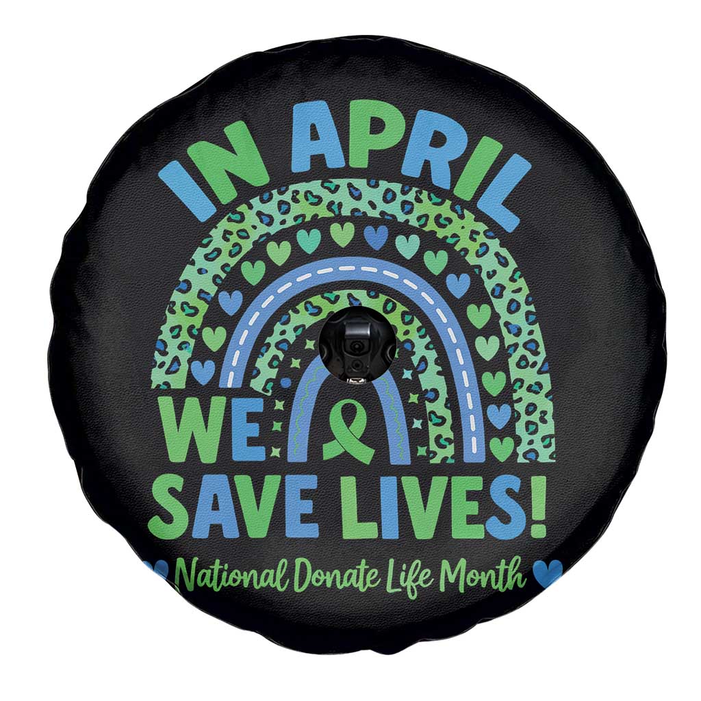 National Donate Life Month Spare Tire Cover In April We Save Lives Organ Donation Support Green Ribbon