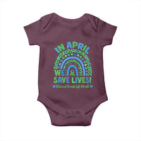 National Donate Life Month Baby Onesie In April We Save Lives Organ Donation Support Green Ribbon
