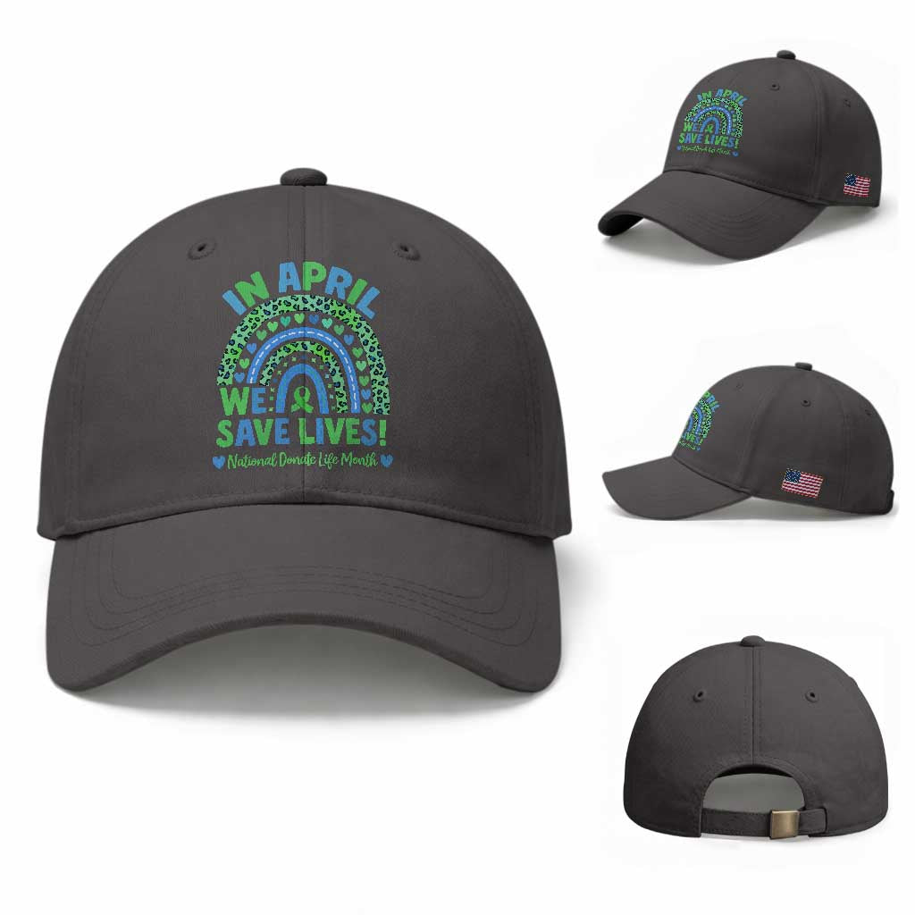 National Donate Life Month Baseball Cap In April We Save Lives Organ Donation Support Green Ribbon