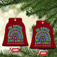 National Donate Life Month Ceramic Ornament In April We Save Lives Organ Donation Support Green Ribbon