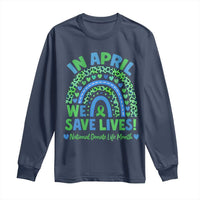 National Donate Life Month Long Sleeve Shirt In April We Save Lives Organ Donation Support Green Ribbon