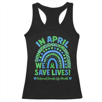 National Donate Life Month Racerback Tank Top In April We Save Lives Organ Donation Support Green Ribbon