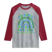 National Donate Life Month Raglan Shirt In April We Save Lives Organ Donation Support Green Ribbon