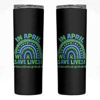 National Donate Life Month Skinny Tumbler In April We Save Lives Organ Donation Support Green Ribbon