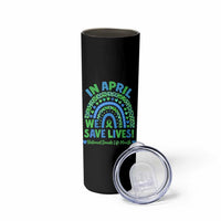 National Donate Life Month Skinny Tumbler In April We Save Lives Organ Donation Support Green Ribbon