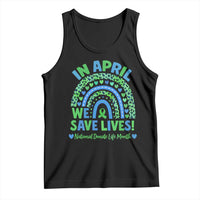 National Donate Life Month Tank Top In April We Save Lives Organ Donation Support Green Ribbon