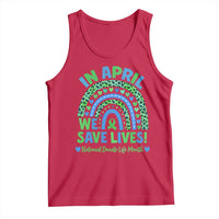 National Donate Life Month Tank Top In April We Save Lives Organ Donation Support Green Ribbon