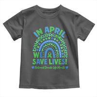National Donate Life Month Toddler T Shirt In April We Save Lives Organ Donation Support Green Ribbon