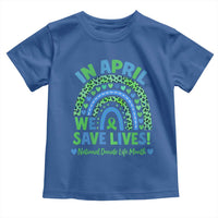 National Donate Life Month Toddler T Shirt In April We Save Lives Organ Donation Support Green Ribbon